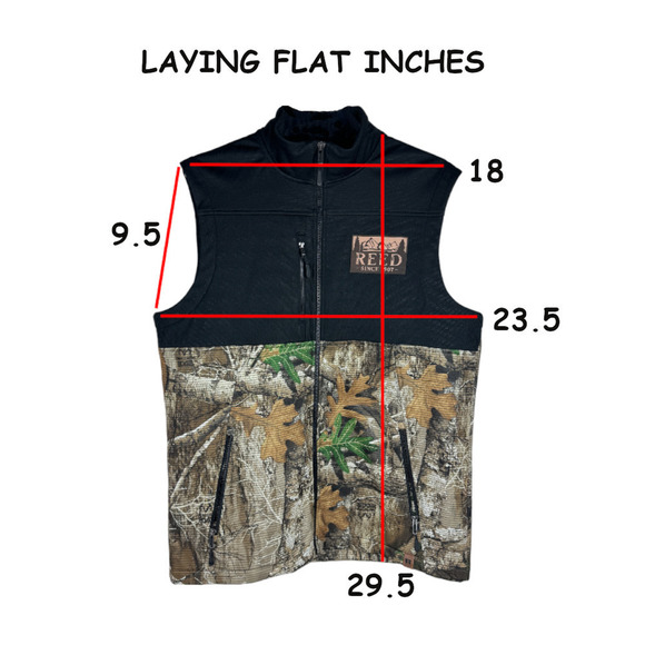 Russell Outdoors Realtree Atlas Colorblock Soft Shell Vest Men's L Camo RU604 - Picture 5 of 6
